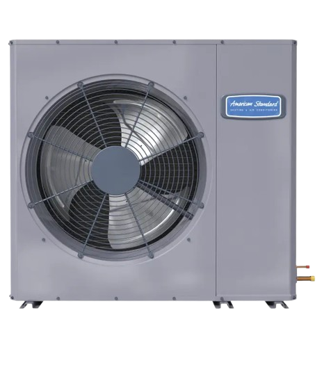 American Standard heat pump unit for HVAC systems. Consider heat pump repair in Seattle, WA for efficient home climate control.