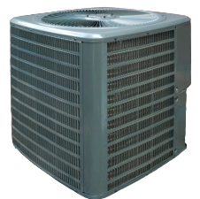 Close-up of an outdoor AC unit for heating maintenance and inspection, ensuring optimal performance in Seattle, WA. Efficient climate control.