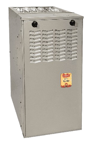 Heating installation: A home furnace unit, highlighting the importance of professional heating installation and replacement services.