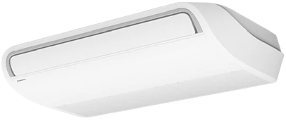 Fujitsu Ductless Mini Split Installation showcasing both the indoor ceiling unit and outdoor condenser, ideal for efficient climate control.