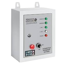 Konner Sohnen automatic transfer switch used for Aeroseal service, featuring indicator lights and manual controls. Seattle, WA area.