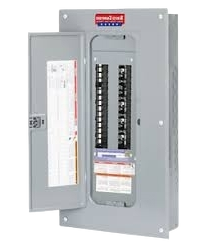 Open electrical panel ready for electrical panel installation and repair, ensuring safe power distribution in Seattle, WA homes and businesses.