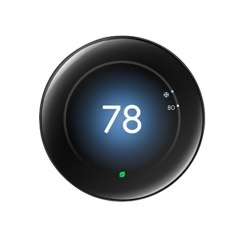 Close-up of a smart Programmable Thermostats displaying 78 degrees. Modern temperature control for energy efficiency in Seattle, WA.