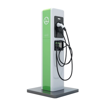 EV Charger Installation: Sleek electric vehicle charging station with green accents, showcasing modern design and sustainable energy in Seattle, WA.