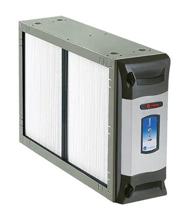 Trane CleanEffects Air Cleaner for whole house air purification. Whole-house air cleaning system improves indoor air quality.